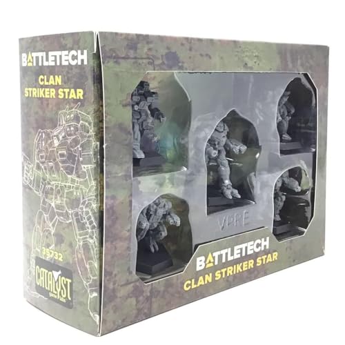 Catalyst Game Labs BattleTech Mini Force Pack : Clan Striker Star, CAT35732, Gris