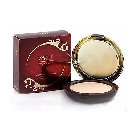 Yafu Two Way Cake Micro Crystal Whitening For Tow Tone Skin No.02 30g