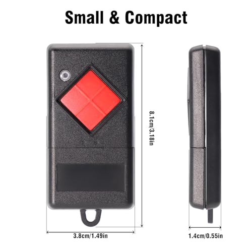 RUIZHI 40,685MHz Garagentoröffner, 1 Stück Garagentor Fernbedienung, Kompatibel mit Dicket 40,685MHz MAHS40-01, MAHS40-04 Fernbedienung, 1 Taste
