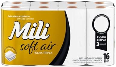 Papel Hig 20m Mili F.Tripla Soft Air 4x16