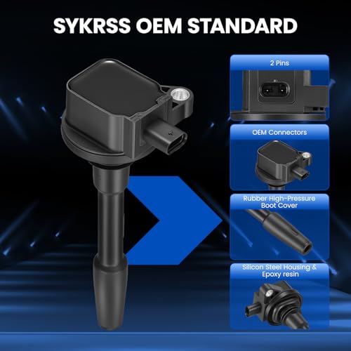 Image of 7 Ignition Coils Pack - Fix Misfires for Ford F-150 (2018-2021) & Mustang (2018-2020) 5.0L V8 - Repl. UF835 /JR3Z12029A /DG565