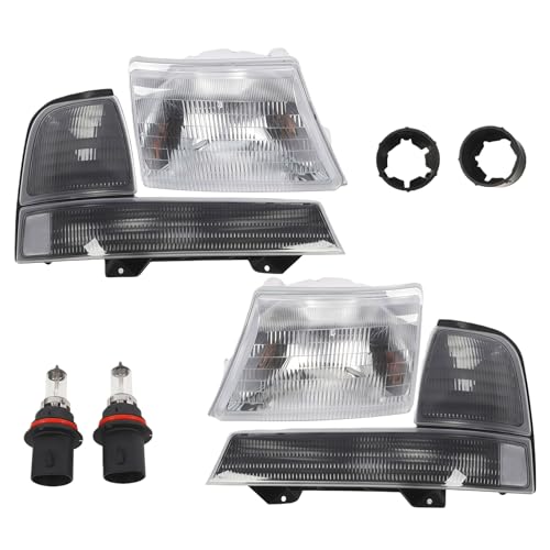 Yunnergo Headlight Assembly Pair Compatible with Ranger 1998-2000