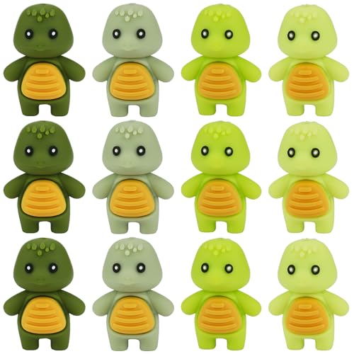 WEWAYSMILE 12Pcs Cute 3D Silicone Beads for Keychain Making Turtle Focal Beads for DIY Beaded Pens Jewelry Bracelet Lanyard Making