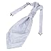 ERB1B03A Microfiber Halloween Presents Ideas for Mens Ascot Silver Patterned Excellent Classic Presents Designer By Epoint