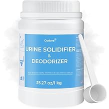 Urine Absorbent Powder & Poo Gel Solidifier 2.2LB | Fast-Acting Pee Powder & Poo Powder for Portable Toilets, Camping, Emergency | Eco-Friendly Sodium Polyacrylate Odor Eliminator