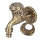 Vintage Wasserhahn Einzelner Kalter Wasserhahn Antik Drache Legierung Wasserhahn 1/2 Waschtischarmatur für Garten Badezimmer Küche Toilette zur Wandmontage (E)