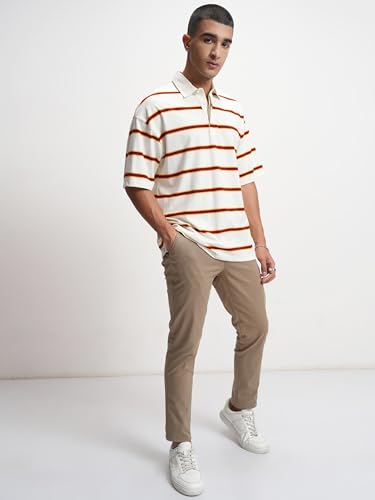 Image of Highlander Men's Slim Fit Formal Trousers | Ankle Length |Smart Trousers for Men | Chino Trousers for Men|Elegant Design | Comfortable Fabric for Daily Work & Formal Occasions