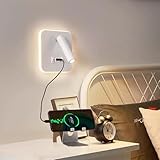 【Haute Qualité et Durabilité】Cette Lampe Murale avec support est fabriquée avec des sources LED de haute qualité, de l'acrylique et de l'aluminium pour garantir la durabilité et la performance. Le réseau de puces LED intégré offre une excellente luminosité, tandis que l'abat-jour en acrylique offre un éclairage doux et non éblouissant avec une répartition uniforme de la lumière. Un design élégant pour enrichir votre table de nuit