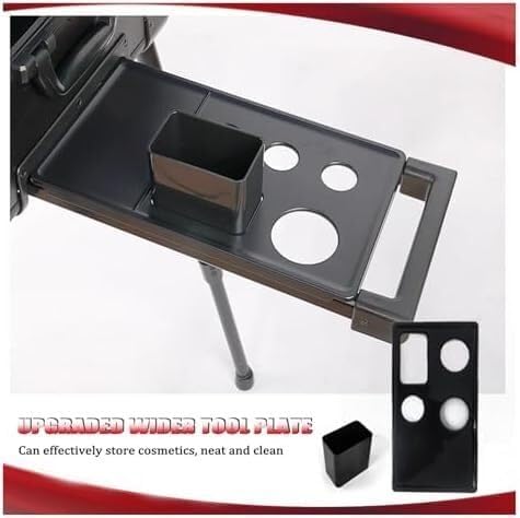 Miniatura 4 de Maletín De Maquillaje Con Ruedas, Maletín De Maquillaje Iluminado De Aluminio Con Luces Led, Organizador De Maquillaje Profesional, Estuche De