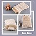 jojofuny 6pcs Drawstring Soap Foaming Bags Beige Mesh Soap Storage Pouches Bathroom Drying Holders for Home Shower Use