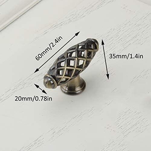 Hardware,pulls,Retro Vintage Furniture Cabinet Drawer Pull Handles and Knobs,Zinc Alloy Hollow Birdcage Bronze Handle for Kitchen Cupboard Door,Bedroom Dresser Drawer,Wardrobe Hardware
