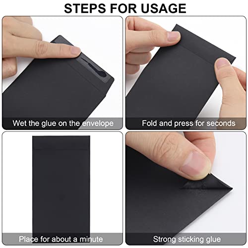 200 Pack Cash Envelopes 3.5X6.7 Fit For Envelope Money Saving Challenge, 120 Gsm Thick Money Envelopes For Cash, Budgeting, Check, Coin, Tickets, Jewelry, Small Items & Collectables (Black) #TOP2