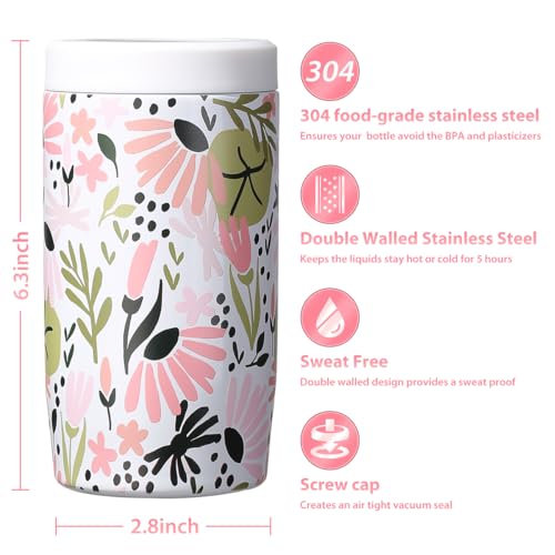 Image of Morefeel 4-in-1 Insulated Can Cooler for 12 oz Cans & Bottles | 304 Stainless Steel Can Holder Fits 12 Oz Slim Cans, Standard Cans, Beer Bottles & Works as A Open Cup; Dishwasher Safe