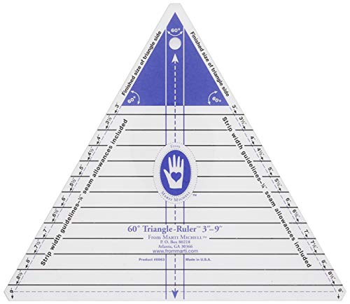 Marti Michell 3-Inch-to-9-Inch 60 Degree Triangle Ruler
