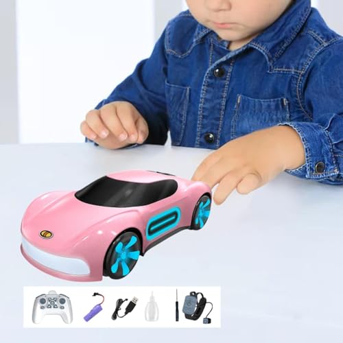 simhoa Veículo RC Drift com Controle Remoto, Brinquedo para Crianças com Luzes E Spray, Relógio Remo