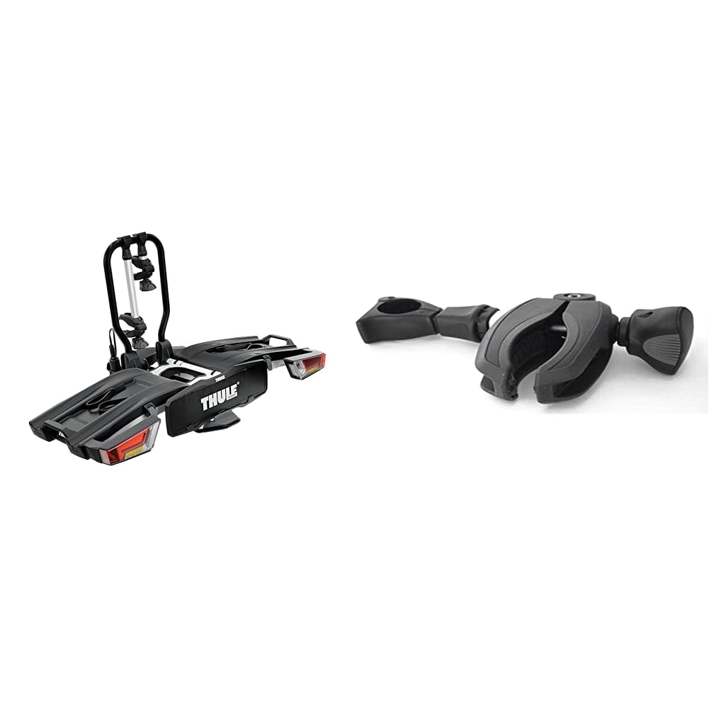 Thule EasyFold XT Fahrradträger für Anhängerkupplung 2 Fahrräder Silber & Unisex 2331220800 Rahmen haltearm, Schwarz, 30 x 5 cm EU Auto & 