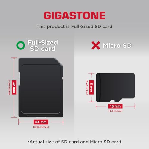 【5-Years Data Recovery】 GIGASTONE 32GB SDHC Memory Card, Pro Series Camera, 2 Cards, Speed Up to 100MB/s, Compatible with Canon Nikon Sony Camcorder, A1 U1 V10 UHS-I Class 10 Camera for Full HD Video by Gigastone - Image 2
