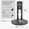 Sound Bass ERA 100 Wall Mount Bracket, Low Profile, Black, Twin Pack, Compatible with Sonos ERA100 & ERA 100 SL Speaker, Complete with All Fixing Hardware