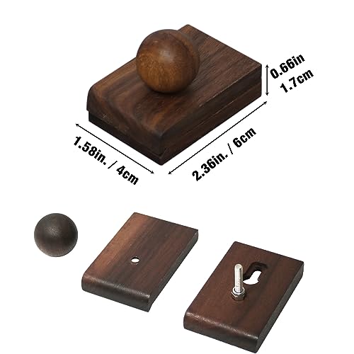 laffeya Tapestry Wall Hanger, Quilt Rack Blanket Clamps - Set of 4 Walnut Non Nailing Rug Hangers for Wall Hanging and Display - Image 3