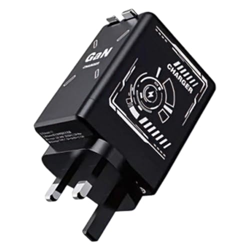 Cargador USB C,Adaptador de Cargador de Teléfono de Doble Puerto | Enchufe Múltiple Portátil para Pared, Viaje, Coche, Teléfono y Dispositivos Informáticos