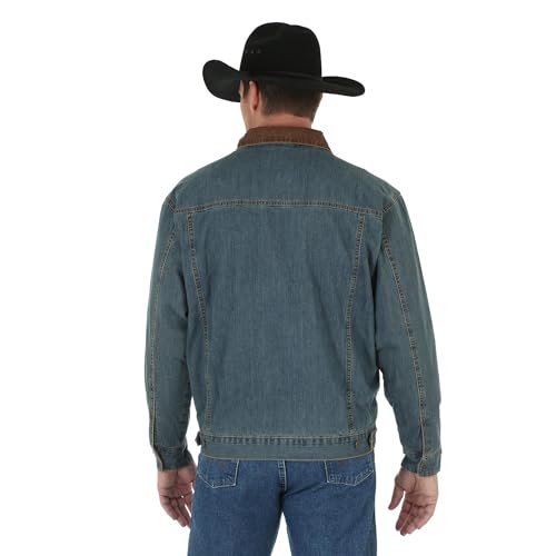 Wrangler 74265RT Men'S Style Cowboy Cut Western Lined Jacket, Denim/Blanket thumb #2