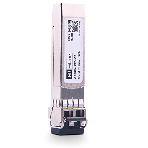 10G SFP+ SR Transceiver, SFP+ to LC Multimode Module Compatible for Intel E10GSFPSR, 850nm, Duplex LC,DDM,up to 300m,MMF,Hot Pluggable