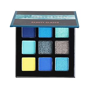 Beauty Glazed Paleta de sombras de ojos de 9 colores Cosméticos Maquillaje Paleta de sombra de ojos con brillo natural…