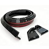 Car Rear Spoiler Trunk Spoiler Lip Kit Universal 4.9FT / 150cm Length Exterior Rear Strip Splitter Spoiler Side Skirt Rubber Black