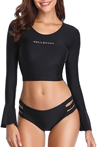 RELLECIGA Women's Swim Shirt Rashguard 