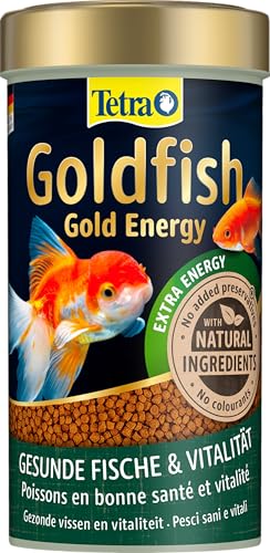 Tetra Goldfish Gold Energy - Granulado Premium para crecimiento y energía, para todos los carpines dorados y otros peces de agua fría, lata 250 ml