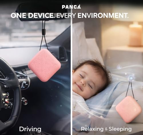 Image of Wearable Personal Air Purifier Necklace | 120H Battery | Filterless Ionic Air Cleaner | Portable Travel Air Purifier for Office, Car & Home | Lightweight Compact Design (Pink)