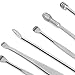Cleang Earwax Removal Kit 12×3×3 6pcs Set Stainless Steel Earwax Picker Earwax Remover Cleaning Tool with Box