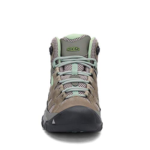 Keen Womens Targhee Vent Mid Hiking Boot, Fumo/Quiet Green, 7.5 Us #TOP1