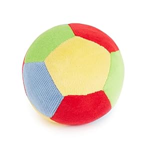 Bieco Ball voor kleine kinderen met rammelaar, 11 cm, babybalspeelgoed vanaf 12 maanden, voor meisjes en jongens…