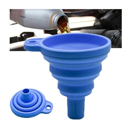 Embudo Embudo de silicona universal for motor coche, lavaparabrisas, cambio líquido, plegable, portátil, for aceite y gasolina