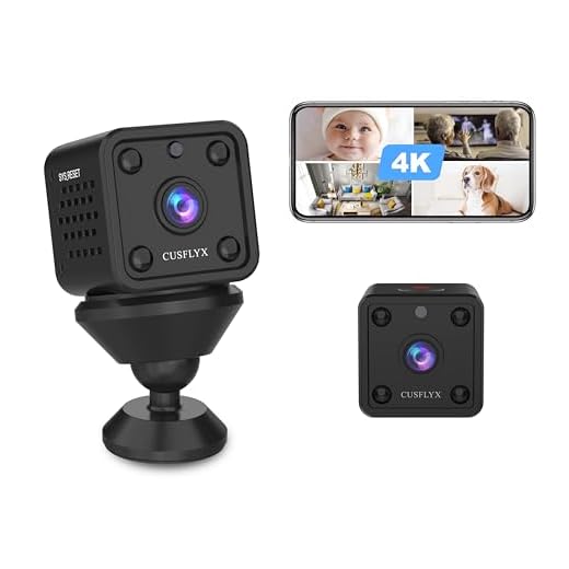 Cámaras Espía-CUSFLYX Cloud 1080P WIFI Full HD Mini Cámara Vigilancia Niñera Mascotas Deportes Garaje IR Visión Nocturna 150ºGran Angular Detección de Movimiento Video Remoto Android y IOS(2.4G Only)