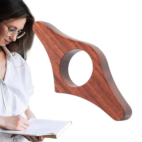 Portapáginas para lectura, Portapáginas para libro de pulgar | Marcador de pulgar de madera - Soporte compacto para páginas de dedos de libros, soporte para libros con pulgar para lectores, estudiante