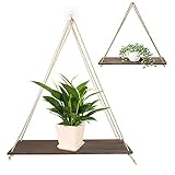 2. Verpackungsinhalt: 2 Holzbretter, 4 natürliche Hanfseile und 2 Haken. Die Länge eines einzelnen Hanfseils beträgt etwa 1,3 Meter.