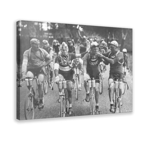 Tour de France toile cyclistes fumeurs cadre inclus toile canvas