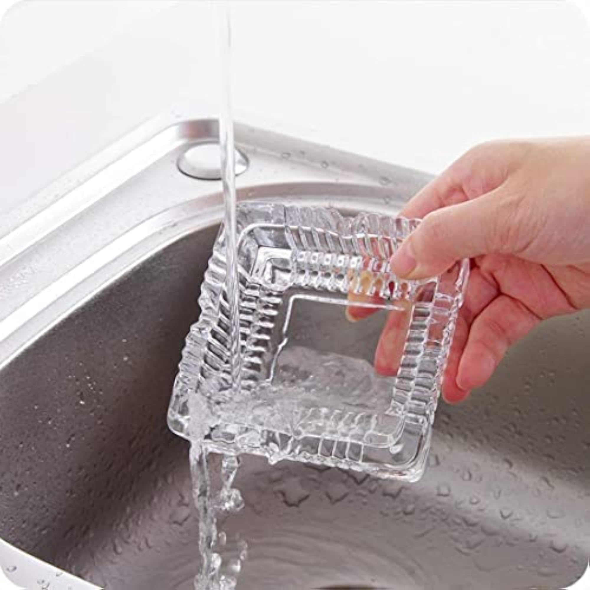 Vintage Glass Square Shaped Ashtray for Cigarette & Cigar, Portable Gift