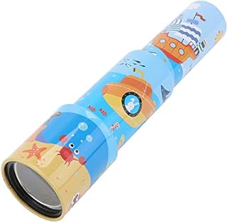 Kisangel Children Telescope Toy Kids Spyglass Educational Science Toys Iron Outdoor Telescope Ocean Style