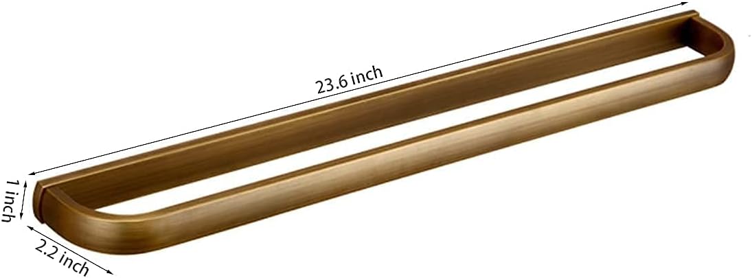 Leyden Antique Brass Towel Bar and Toilet Paper Holder Wall Mounted Bathroom Accessory Retro