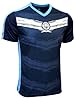 Men's Manchester City Performance Jersey, Licensed Short Sleeve M. City Shirt (AXL) Blue #1