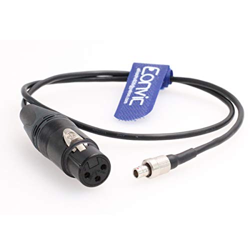 Cable de entrada de audio XLR de 3 pines a FVB 00 para transmisor Sennheiser SK2000 cable audio negro