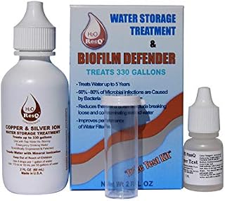 H2O ResQ for Water Storage, Treats 330 Gallons, Keeps Water Fresh for 5