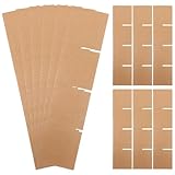 Gadpiparty Kit de Divisores de Cartón Reforzado para Cajas de Embalaje Compartimentos Ajustables para Mudanzas Protección Resistente para Vidrio y Platos para Almacenamiento y Envíos