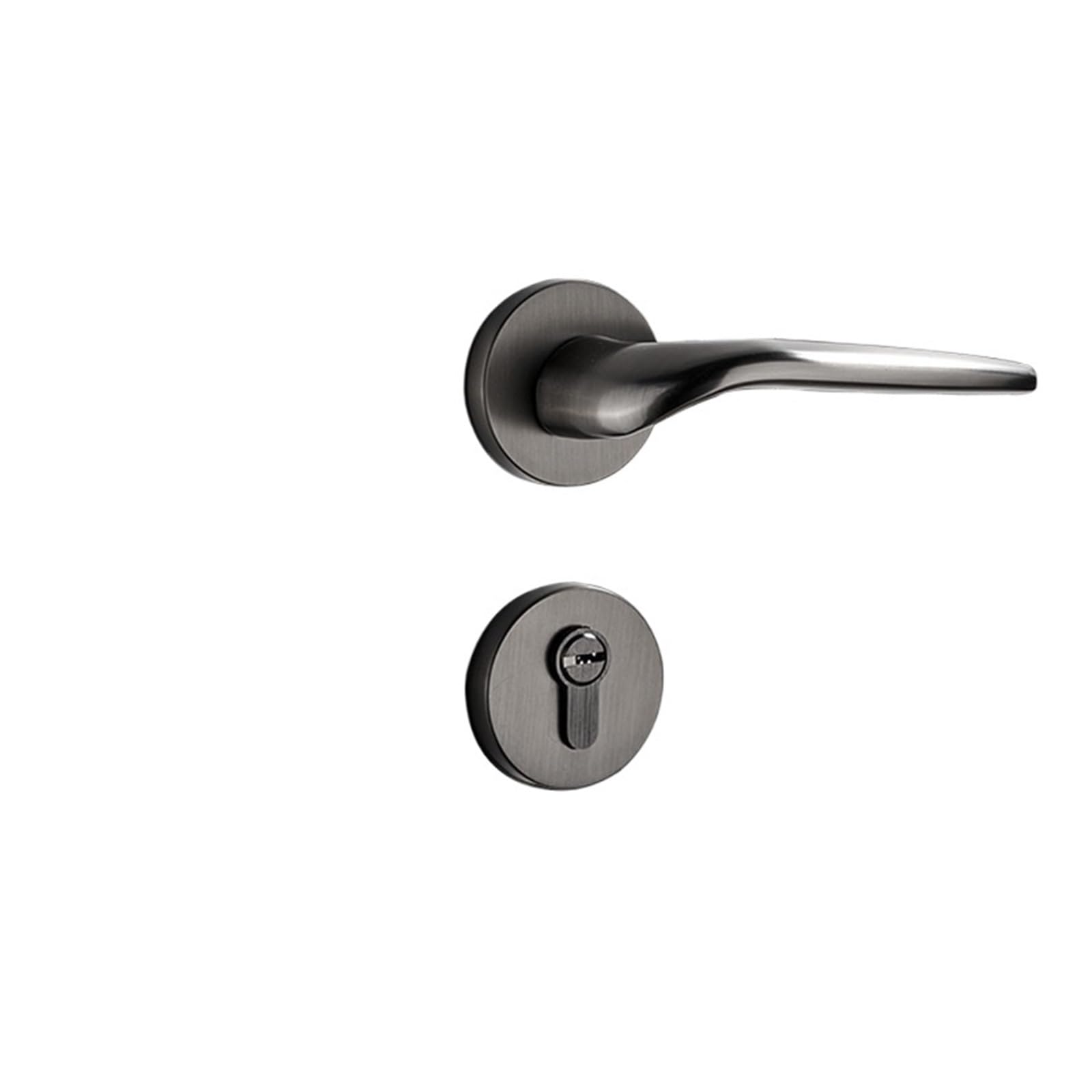 Serrure de porte simple et magnétique poignée bois chambre silencieuse