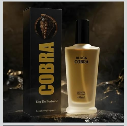 Image of Black Cobra Eau De Perfume for Men 60ml | Long Lasting Luxury Fragrance | Premium Perfume Spray