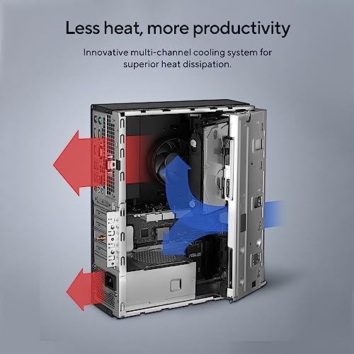 ASUS S500SD, 6 core, Intel Core i5-12400, Tower PC (8GB RAM/512GB SSD/Integrated Graphics/Windows 11 + MS Office/with Keyboard & Mouse//Black/5... - Image 6