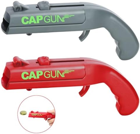Bottle Opener Cap Gun, 2 Pcs Funny Bottle Cap Gun, Beer Gifts for...